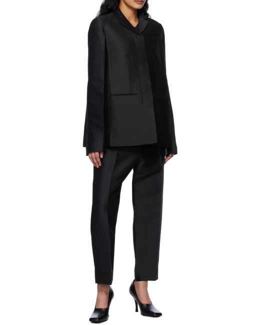 Khaite Black Crittan Tailored Blazer