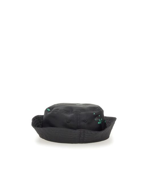 Moschino Multicolor Logo Printed Flat Crown Bucket Hat for men