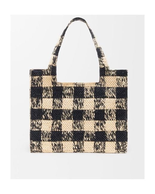 Loewe Multicolor Checked Tote Bag