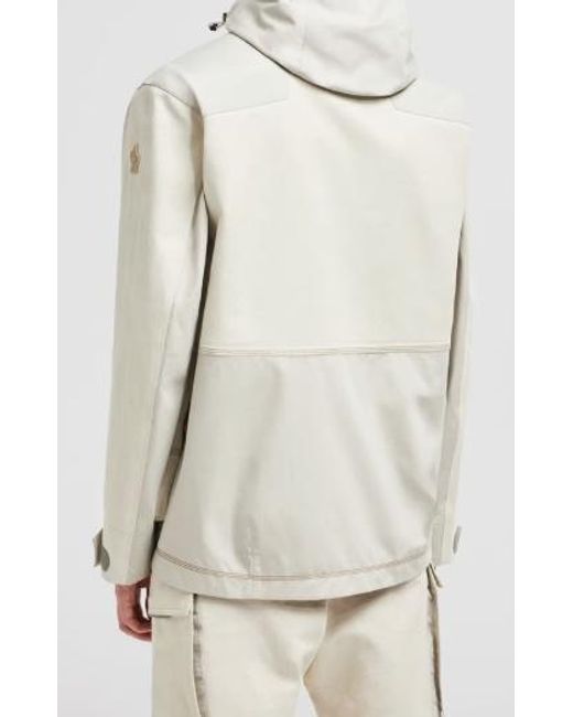 Moncler White Grenoble Spur Hooded Field Jacket for men