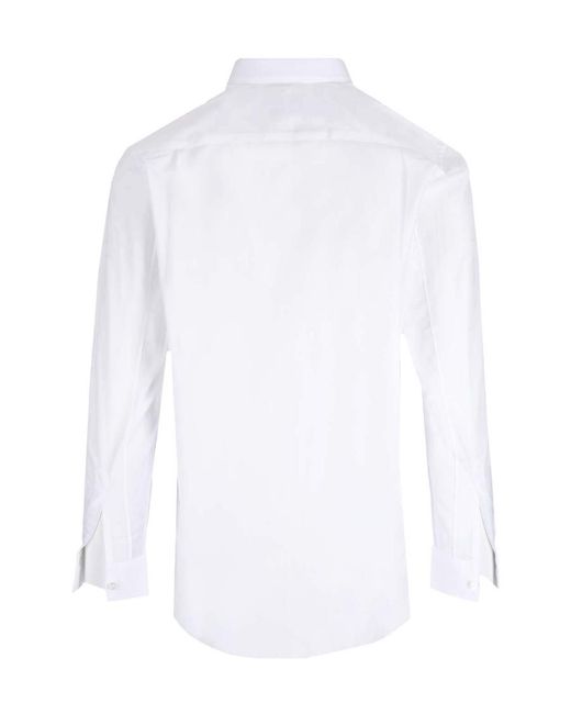COMME DES GARÇONS PLAY White Heart-Shaped Patch Shirt for men