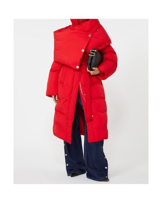 Sportmax Red Long-Sleeved Cotton Jacket
