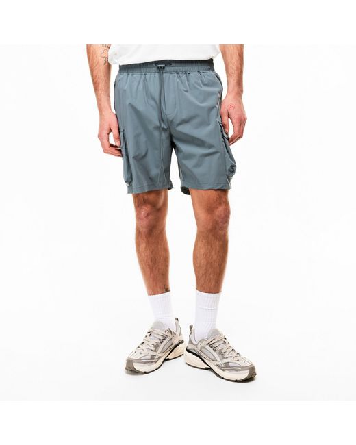 Represent Blue Cargo Shorts for men