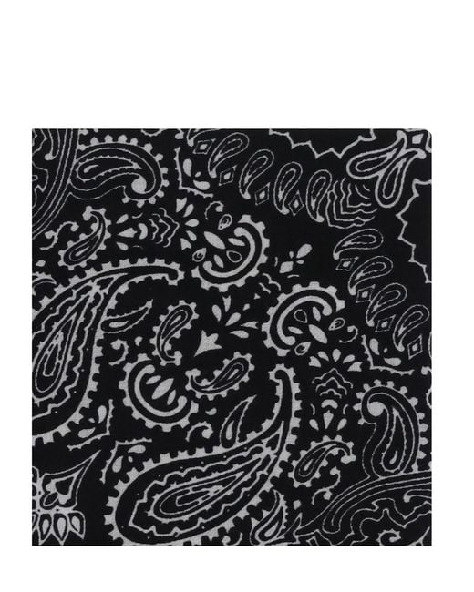 Destin Black Rectangular Scarf