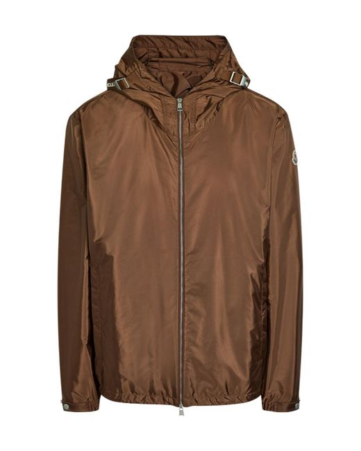 Moncler Brown Hooded Jacket for men