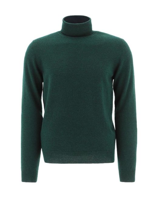 Malo Green Rollneck Knitted Jumper for men