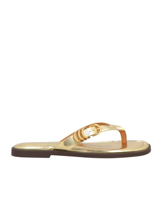 Rag & Bone Metallic Leather Flip-Flops