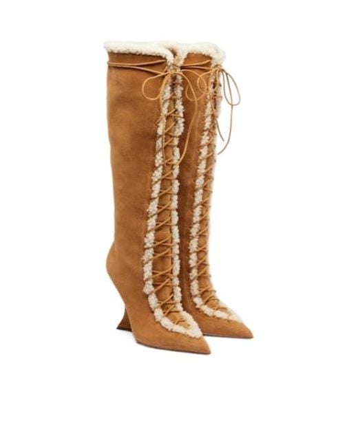 Paris Texas Brown Versatile Knee-High Boots