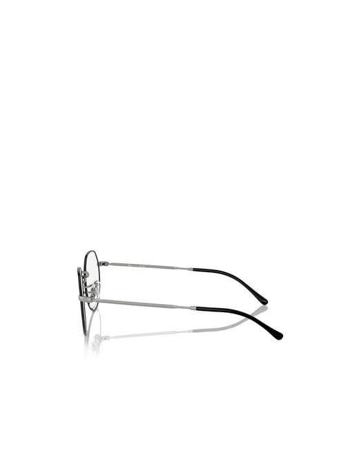 Ray-Ban White Geometric Frame Plain Mirror for men