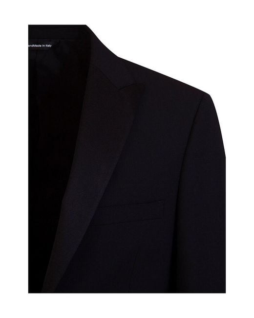 Tonello Black Single-Breasted Suit Jacket for men