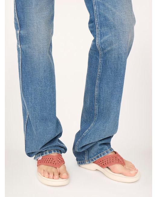 Chloé Pink Chloé Poolette Flip Flops