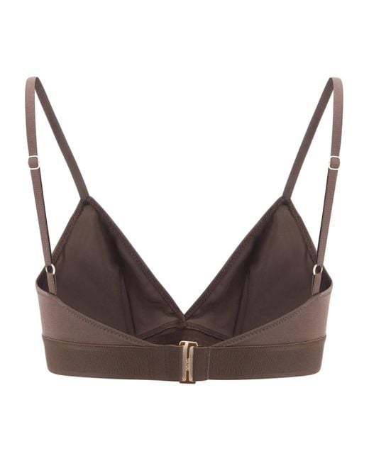 Tom Ford Brown Triangle-Shape Bra
