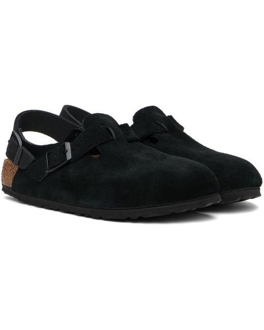 Birkenstock Black Tokio Almond Toe Slides
