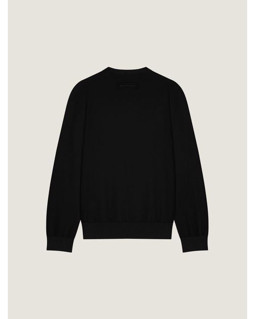 Givenchy Black Crewneck Knitted Jumper for men
