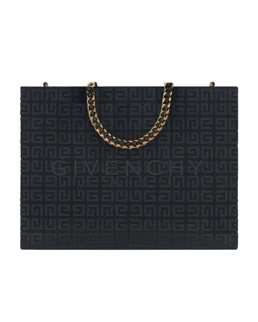 Givenchy Black Medium G Tote Shopping Bag
