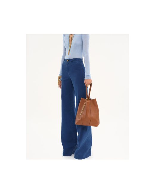Chloé Brown Chloé Spin Charm Detailed Tote Bag