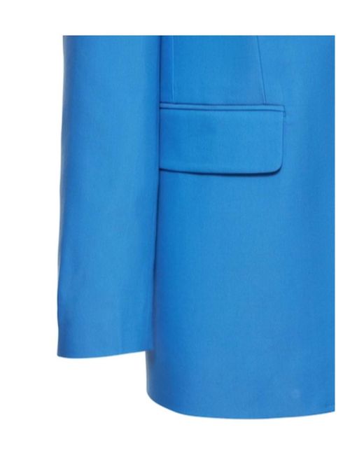 Stella McCartney Blue Large Silhouette Suit Coat