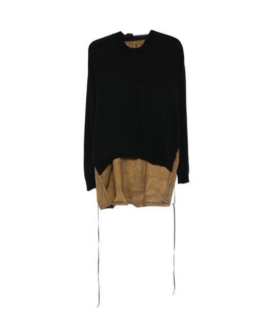 Uma Wang Black Long Slv Sweater