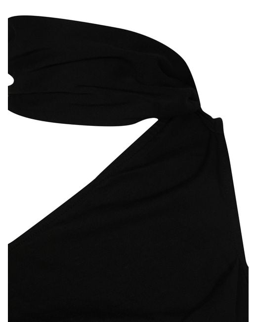 Entire studios Black Draped Halter-Neck Top