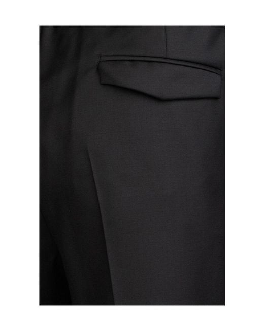 Dior Black Homme Drawstring Waist Track Pants for men