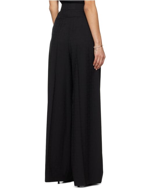 Givenchy Black Monogram 72 Jacquard Pleated Pants