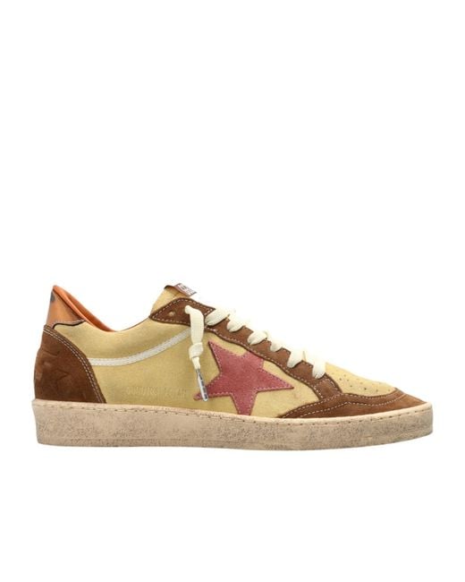 Golden Goose Deluxe Brand Brown Ball Star Low-Top Sneakers