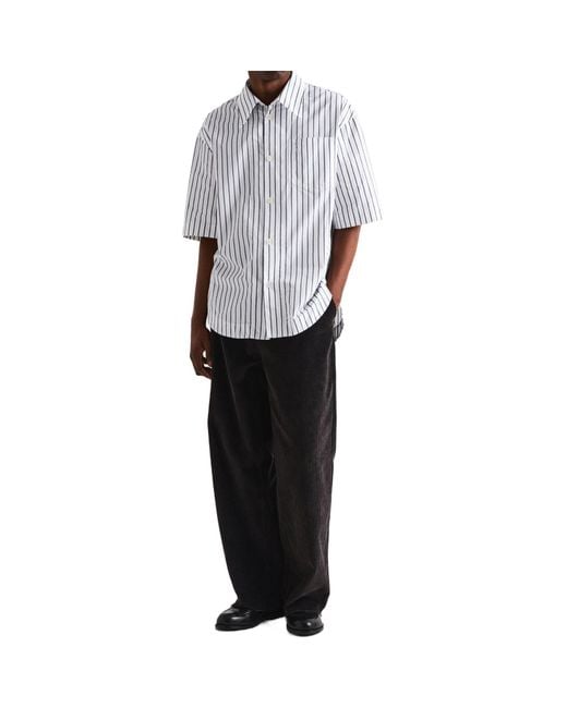 AMI White Short-Sleeve Shirt for men