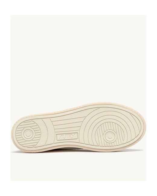 Autry White Medalist Easeknit Low Sneakers for men