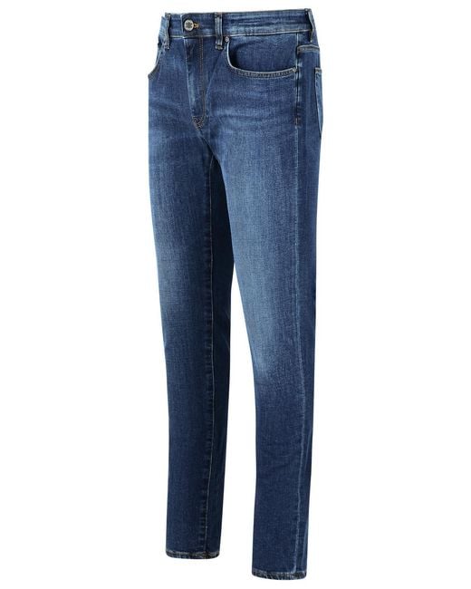 Pt05 Blue 'Swing' Cotton Jeans for men