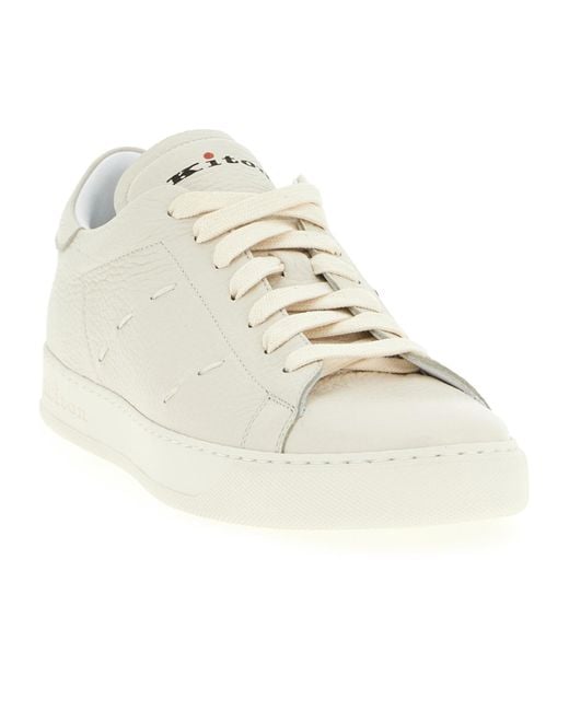 Kiton Natural Low Top Lace-Up Sneakers for men