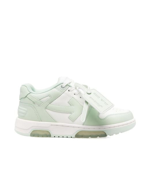 Off-White c/o Virgil Abloh Green Out Of Office Lace-Up Sneakers