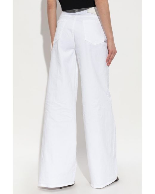 DSquared² White Wide-Leg Jeans