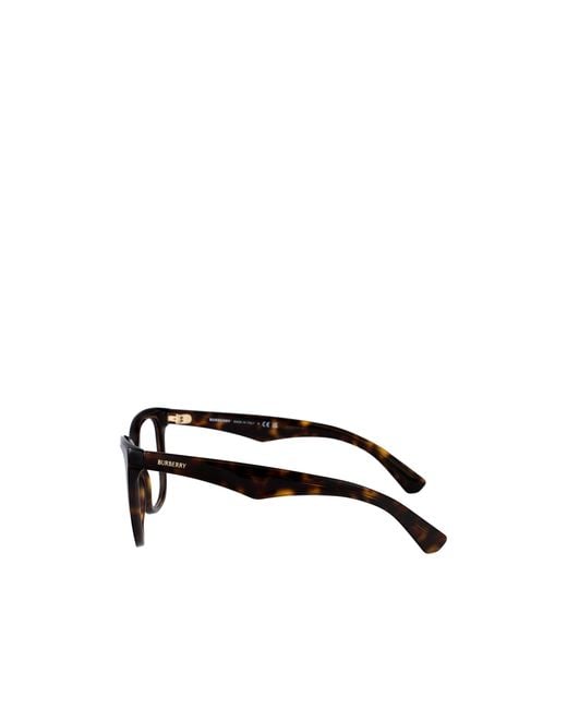 Burberry White Eyewear Square Frame Glasses