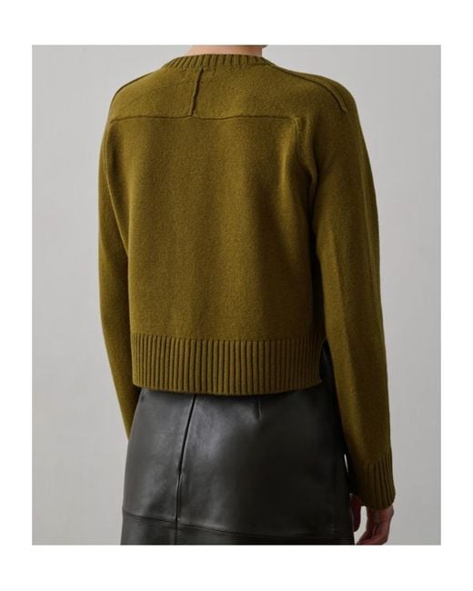 Soeur Green Button-Down Long-Sleeved Sweater