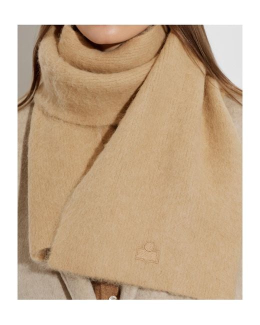 Isabel Marant Natural Logo Scarf