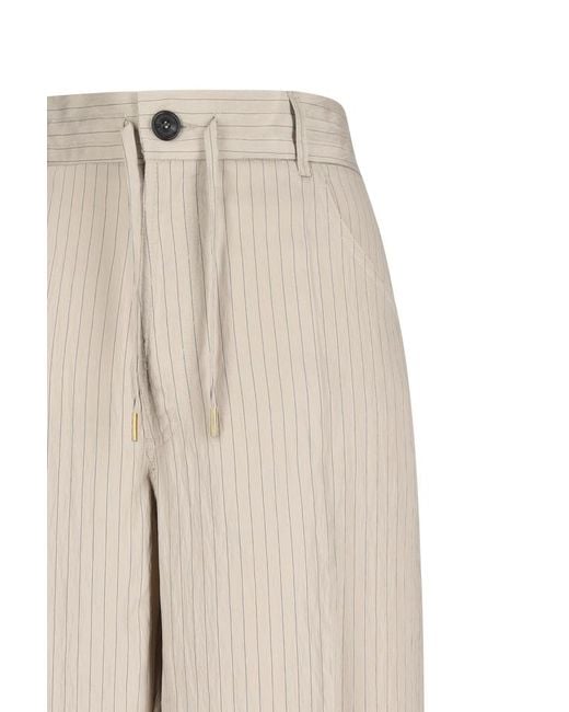 DARKPARK White Pinstriped Trousers