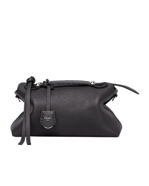 Fendi Black By The Way Selleria Medium Shoulder Bag