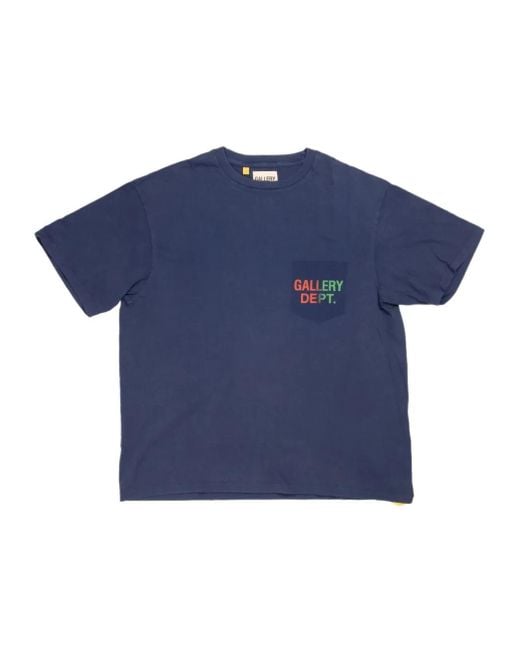 GALLERY DEPT. Blue Short-Sleeved T-Shirt for men