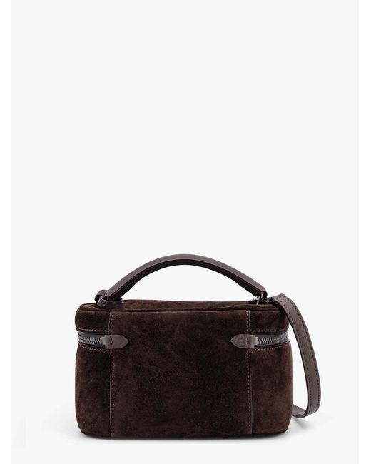 Brunello Cucinelli Black Zipper Shoulder Bag