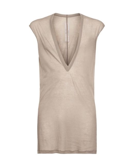 Rick Owens Natural V-Neck Vest for men