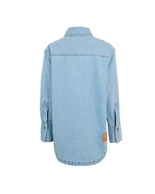 Joseph Blue Button-Down Denim Shirt