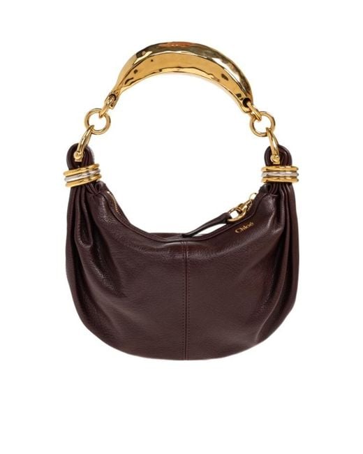 Chloé Brown Chloé Bracelet Mini Handbag