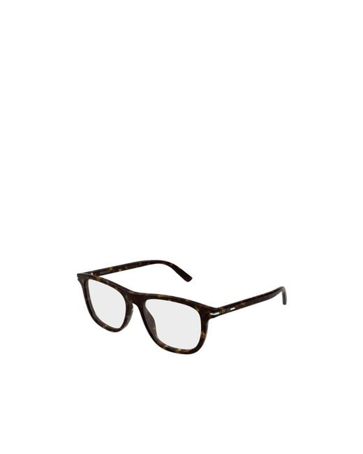 Gucci White Eyewear Square Frame Glasses for men