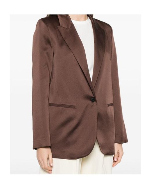 Forte_forte Brown Single-Breasted Jacket