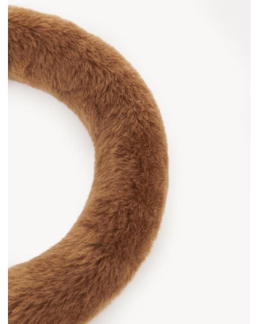 Chloé Brown Plush Hairband