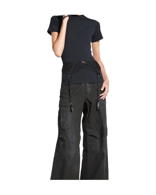 Balenciaga Black Lingerie Short-Sleeve T-Shirt