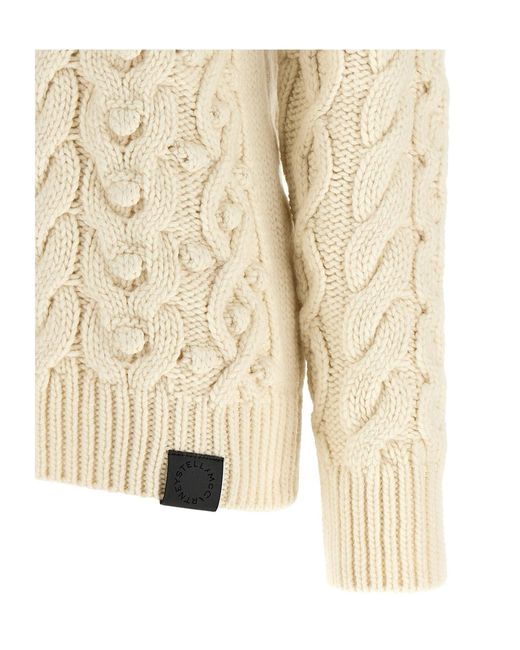 Stella McCartney Natural Long-Sleeved Sweater