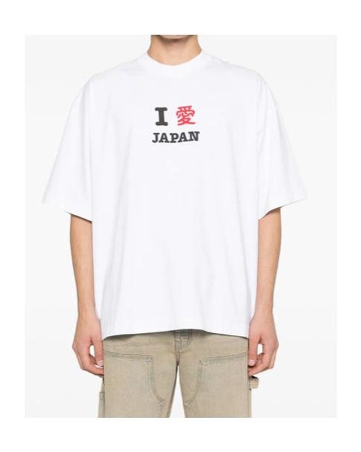 Vetements White Printed T-Shirt for men