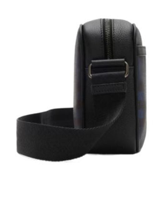 Burberry Black City Check Shoulder Bag for men