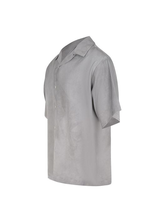 MSGM Gray Short-Sleeve Shirt for men